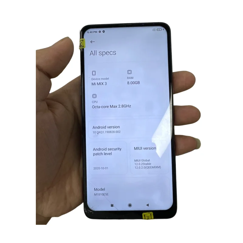 Xiaomi Mi Mix3 128GB グローバル バージョン