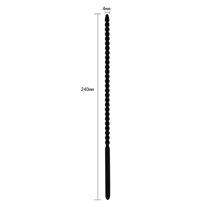Male Sexual Toy Silicone Metal Long Urinal Plug Dildo Anus Expander Plug SM Role-playing Tool Adult Toy