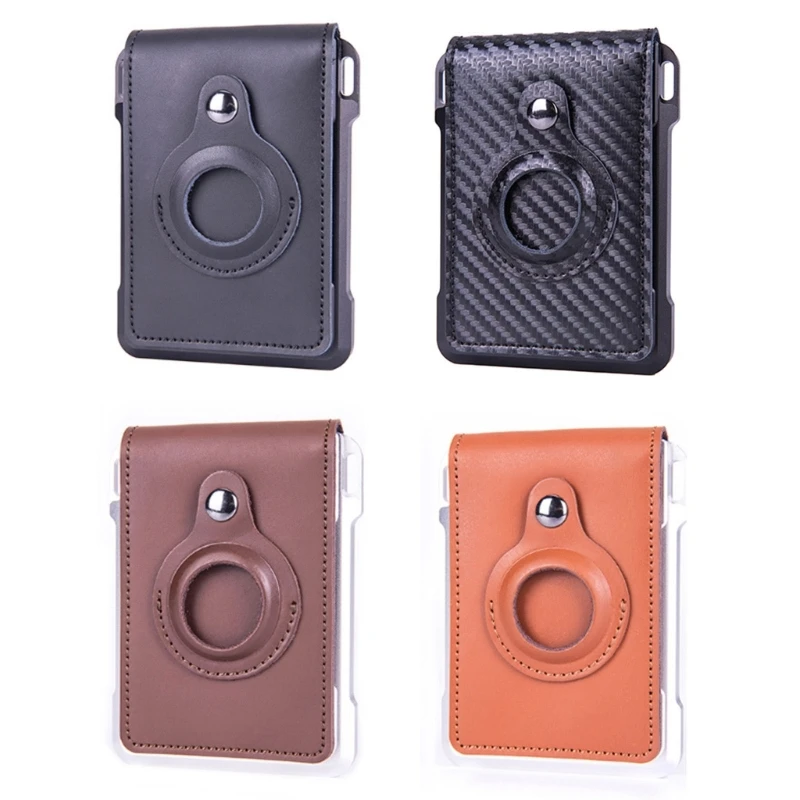 

Fashion PU Flap Wallet RFID Blocking Card Holder for airtag Slim Short Flap Wallets Credit Cards Holder for Women Men G5AE