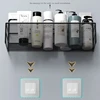 Wall-mount Bathroom Shelf Shower Shampoo Rack Toilet Accessories Kitchen Free Punch Condiment Storage Basket Bathroom Organizer 3