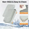 Wooden Base Litter Box Step& Ramp, Catcher-Anti-Tracking& Easy Cleaning Ideal For Small Elderly Cats 3