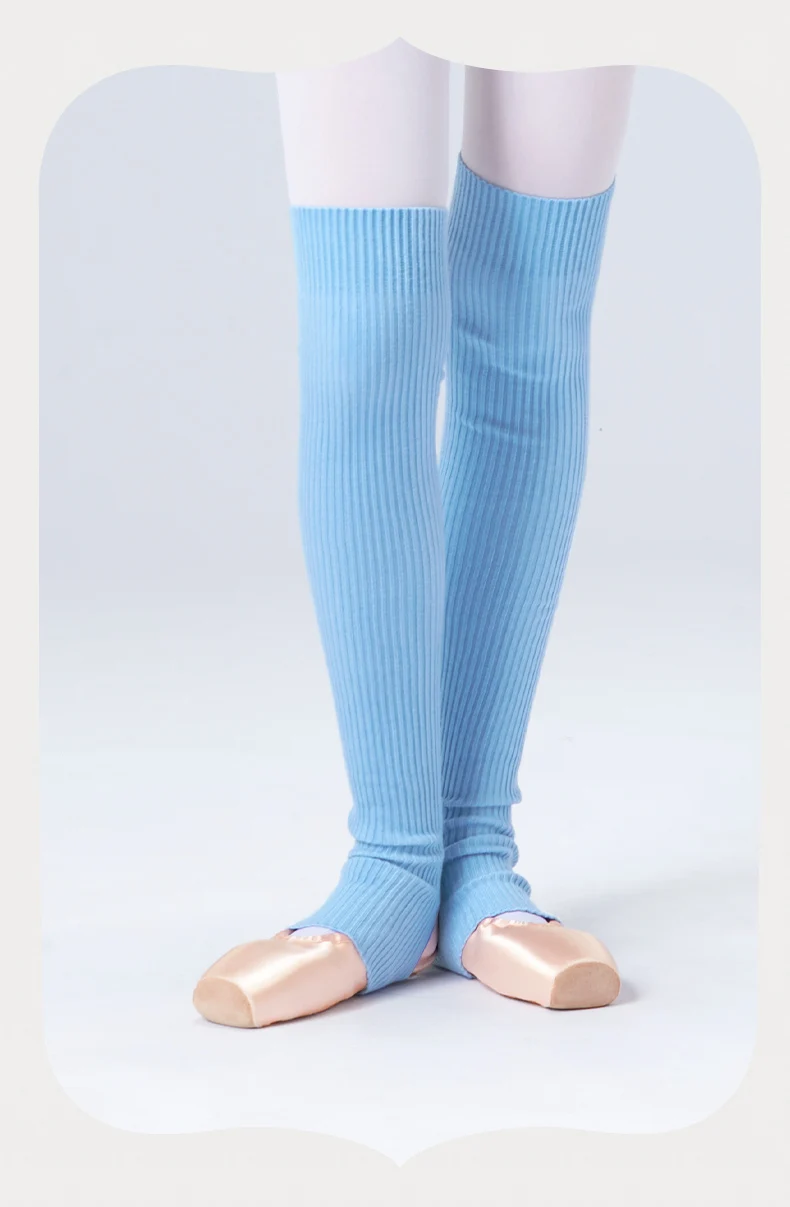 Beinwärmer Tanzballett für Damen und Kinder, gestrickte Stiefelsocken, Fußbezüge für den Winter, Fußknöchelärmel – Detail 13