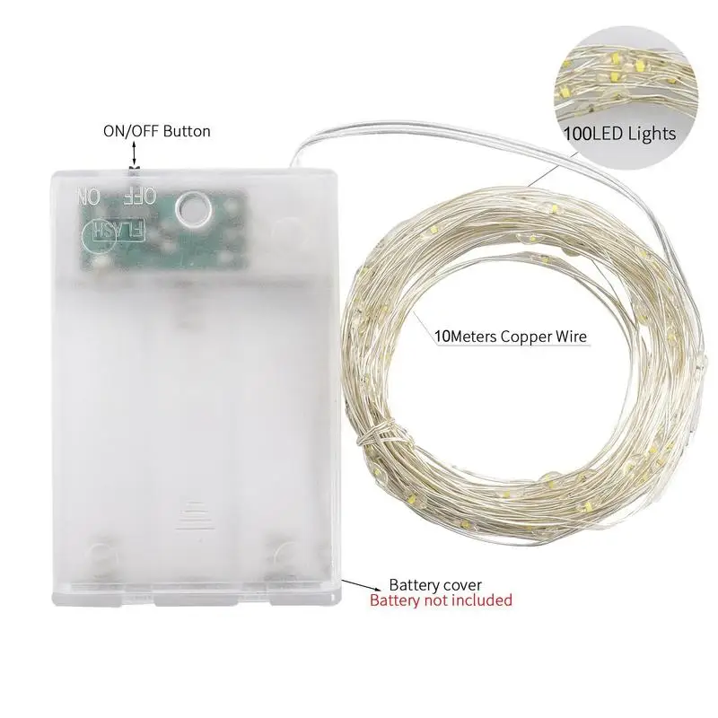 Рисунок 6 - Светодиодная гирлянда из медной и серебряной проволоки