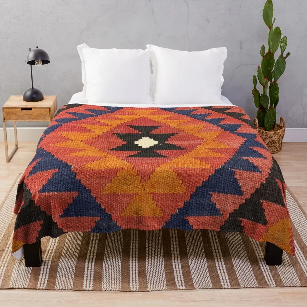

Decorative Kilim, Navaho Weave, Woven Textile Throw Blanket for winter For Decorative Sofa wednesday Blankets