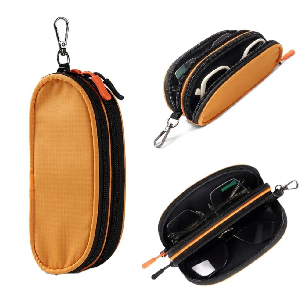 New Double Layer Sunglasses Case Waterproof Durable Glasses Storage Box Multi-Functional Glasses Bag Business Trips