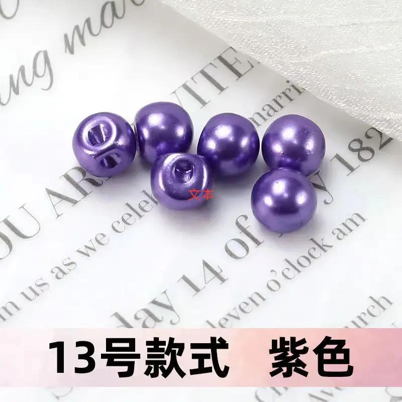 Sewing buttons 100pcs 6mm 8mm10mm 12mm 15mm 18mm pearl buttons for clothing sewing accessories women baby clothing material 4