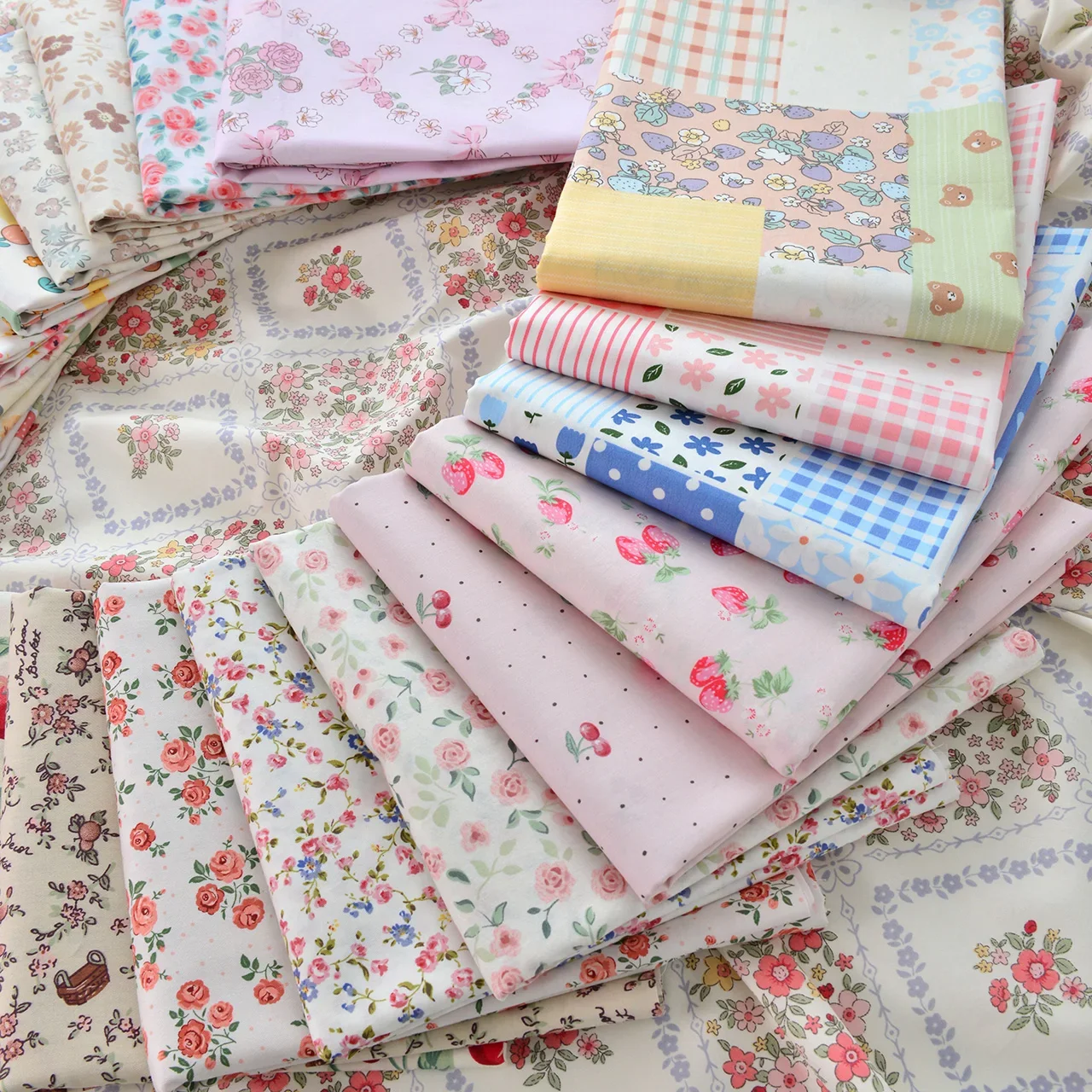 Cotton Floral Twill Fabric 2