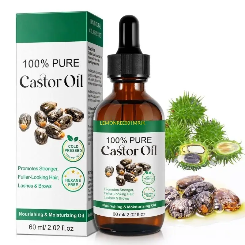 M4YA 60ml Castor Oil Promote Hair Growth Nourishing & Moisturizing Oil for Woman