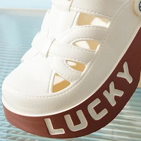 Smile – sandales populaires décontractées à enfiler pour femmes, chaussures de grotte, nouvelles sandales de plage confortables à fond souple, pantoufles à semelles épaisses, été 5