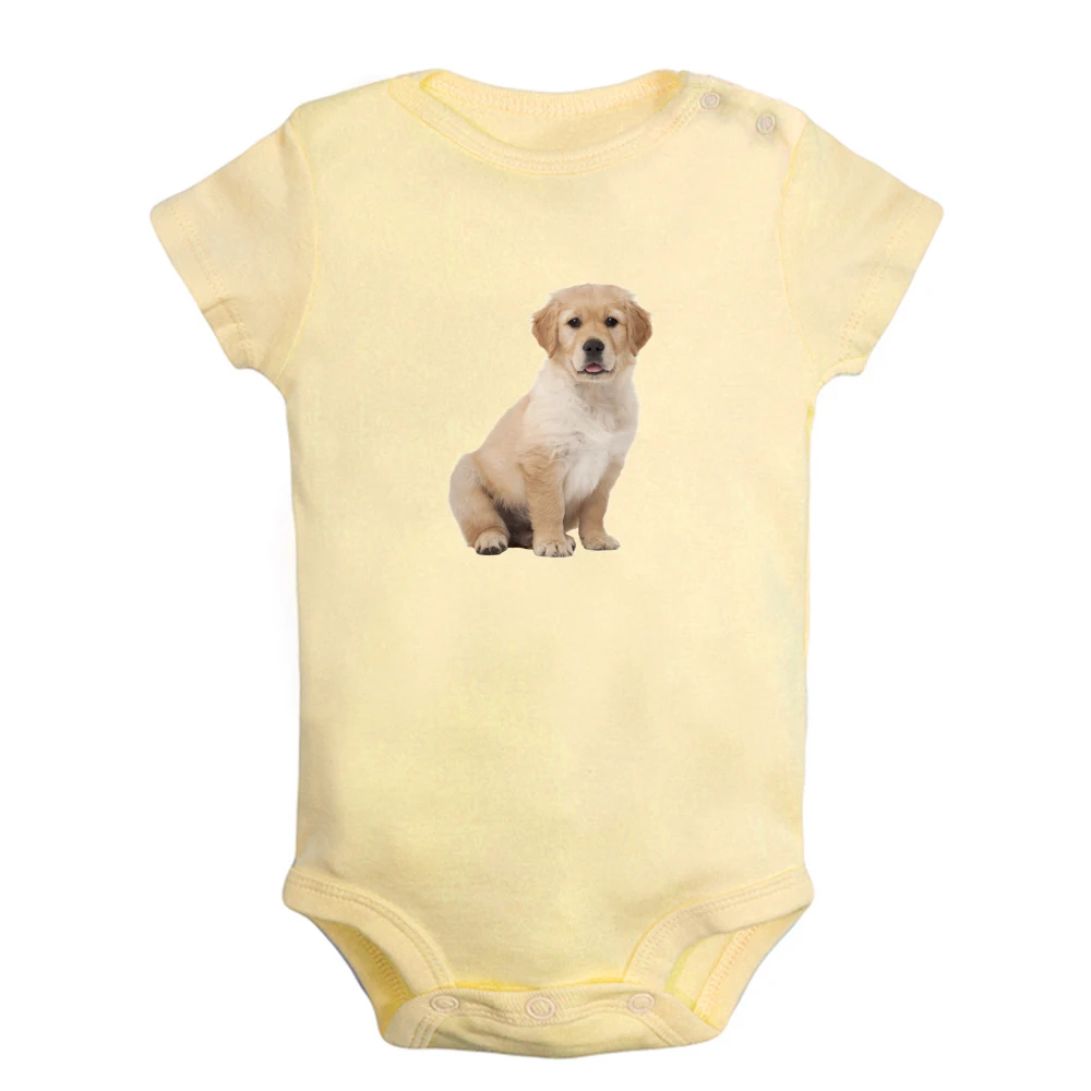

Labrador Little Dog Cute Puppy Baby Rompers Baby Boys Girls Fun Print Bodysuit Infant Short Sleeves Jumpsuit Kids Soft Clothes