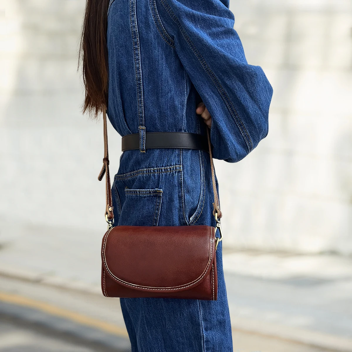 Women Bags Genuine Leather Handmade Shoulder Handbag Bags Tote Bag Shopping Tote Custom Fashion Ladies Large Capacity Bag