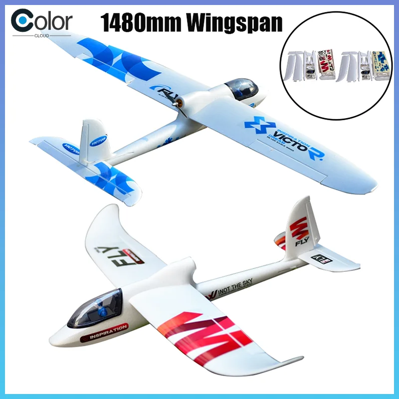 Détail du cockpit et des commandes du planeur RC 2.4GHz 3CH gyroscope, meilleur rapport qualité-prix.