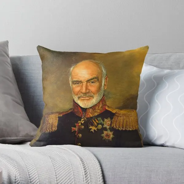 

Sir Sean Connery Replaceface Printing Throw Pillow Cover Home Soft Case Comfort Waist Fashion Car Pillows not include One Side