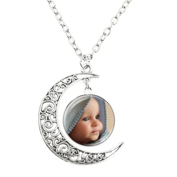 Moon Unisex Custom Picture Necklace 5