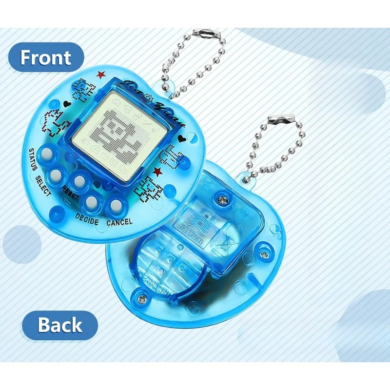 Virtual Pets Keychain for Kids Electronic Digital Pet Christmas Retro Handheld Game Machine for Birthday Gift Party Multicolor