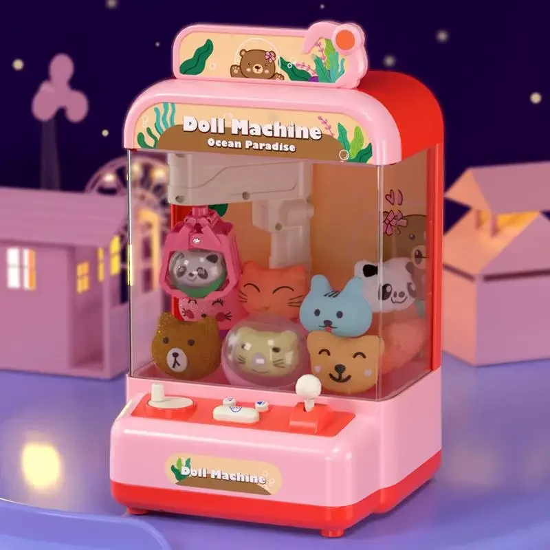 Children's Toys Fun Claw Game Console Small Household Clip Toy Candy Game Equipment Christmas Gift Vending Machine Music Sound 4