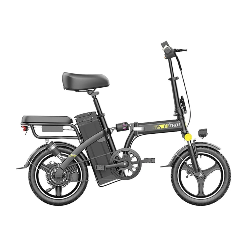 Folding Electric Bicycle 12 Inches Electric Bicycle Large Capacity Lithium Battery Front And