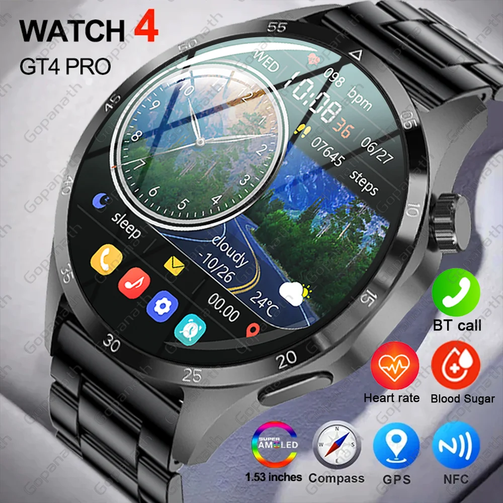 Gt4 Pro Reloj Inteligente Hombre 1.53 Smartwatch Para Huawei