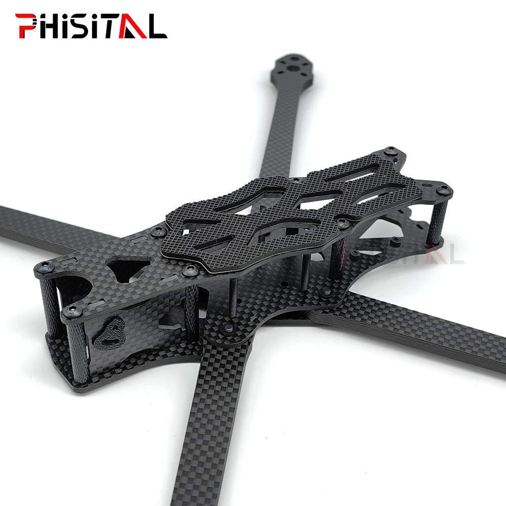 APEX HD 7 inch Frame Kit Carbon Fiber Quadcopter Long Range 5.5mm arm 315mm DIY parts For FPV Freestyle RC Racing Drone 2 APEX HD 7 inch Frame Kit Carbon Fiber Quadcopter Long Range 5.5mm arm 315mm DIY parts For FPV Freestyle RC Racing Drone - Image 2