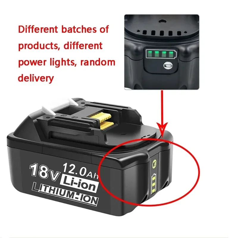 Power Tool Battery Rechargeable Lithium Batteries 18V 6000mAh Makita Battery with LED Li-ion Replacement LXT BL1860B BL1860 BL1850 For Makita