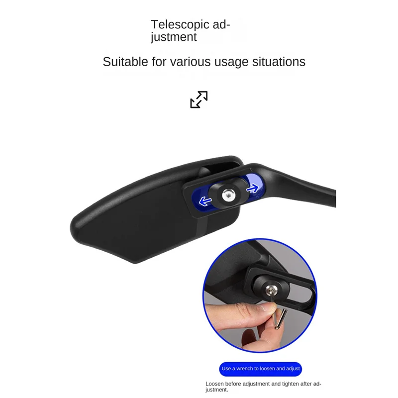 CGDS-자전거 백미러 범위 반사경 조정 가능한 자전거 후방 시력 자전거 핸들바 안전 후방 거울