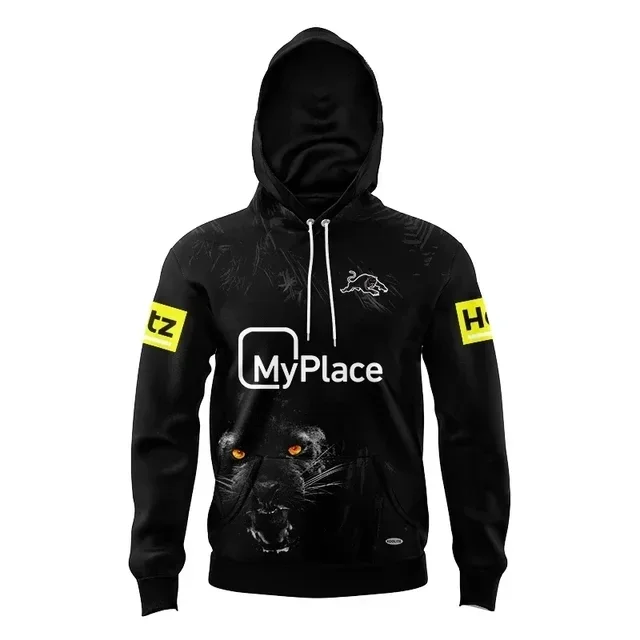 thumbnail image 1 of Sudadera con capucha y gorra para niños de Penrith Panthers 2024, personalizada, para local, visitante y entrenamiento, talla: 16-26 (nombre y número personalizados impresos), 1 of 5