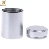 1Pcs Silver Aluminum Airtight Proof Container Herb Stash Metal Sealed Can Tea Jar Storage Containers 1