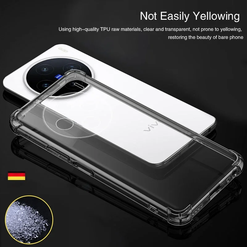 Luxury Airbag Phone Case - Clear Silicone Lens Protection Back Cover