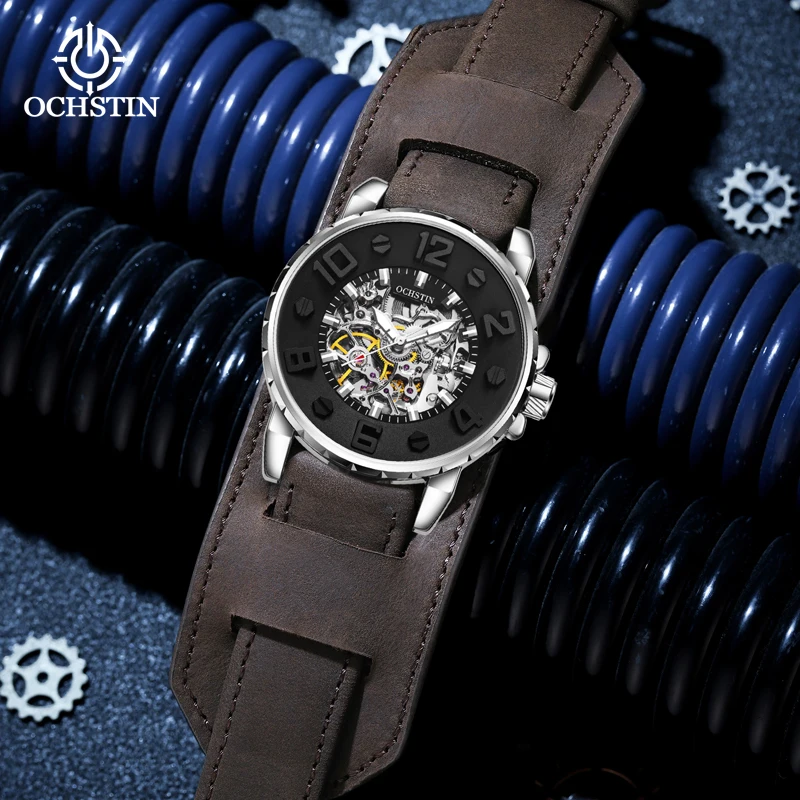 OCHSTINMasterpiece Series New 2024 Business Skeleton Mechanical Movement Waterproof Watch Men's Mechanical Watches