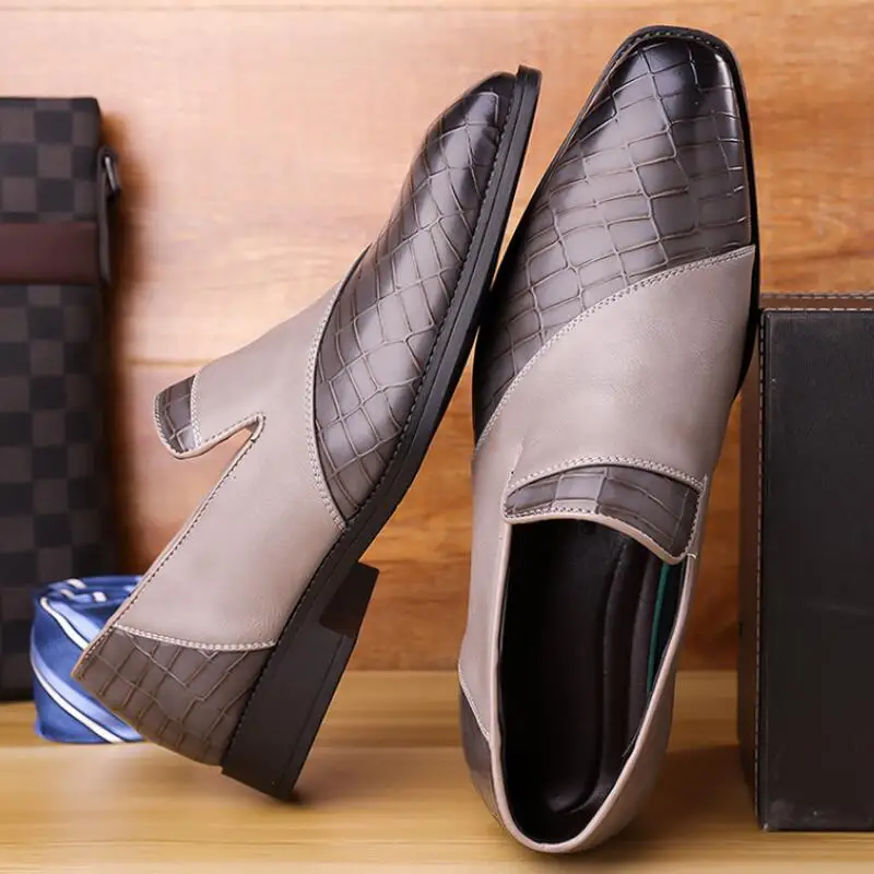 Men's Business Fashion Soft-soled shoes 46 Rubber Comfortable Formal Casual foot cover Breathable oversized party wedding shoes