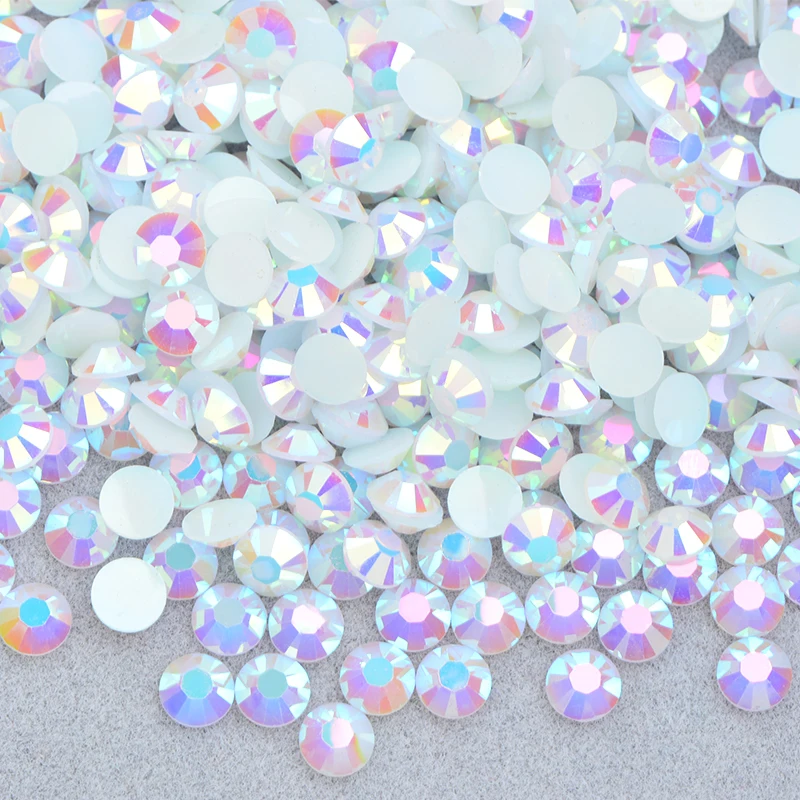 Vibrant Jelly Pink AB Flatback Rhinestones for DIY Nail Art and Crafts