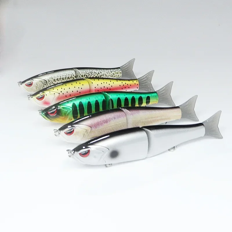 

Fishing Lure Swimming Bait Jointed Floating Sinking 175mm 6Color Giant Hard Bait Section Lure for Big Bait Bass Pike Lure