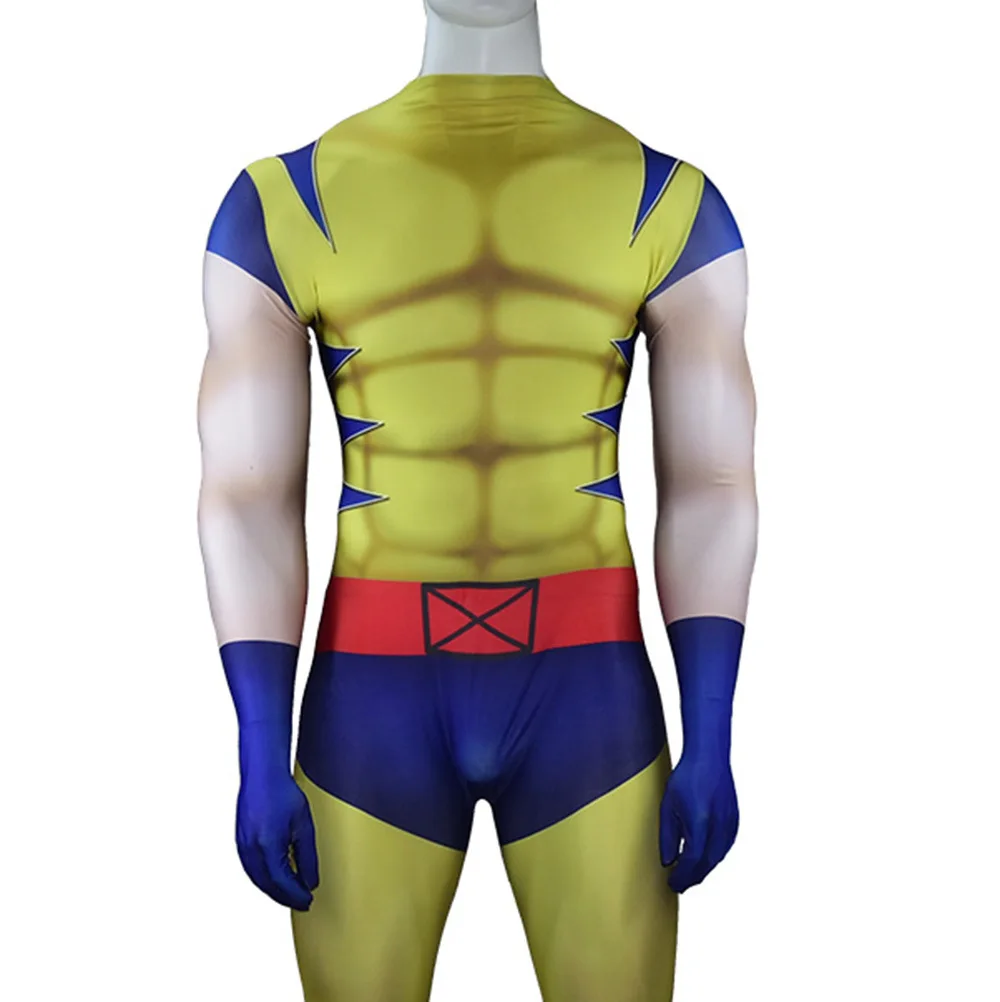Marvel-Inspired Wolverine Spandex Bodysuit Cosplay Costume for Adults and Kids