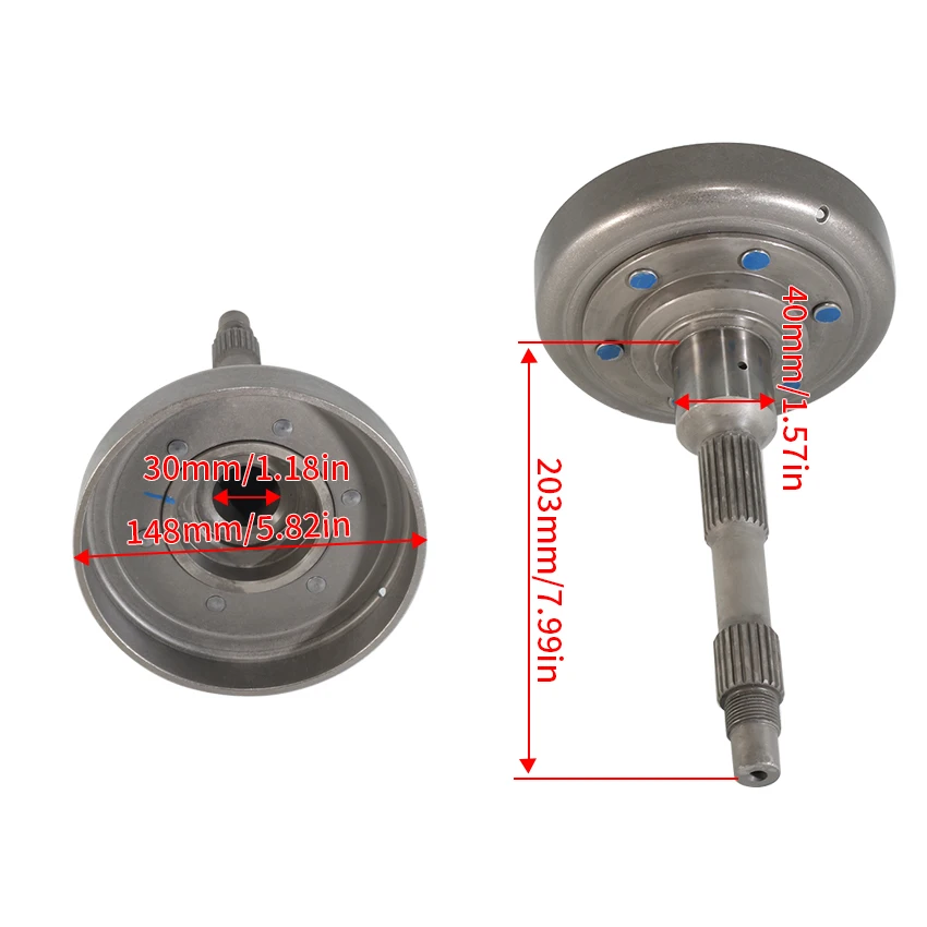 Motorrad Hinterrad naben baugruppe für cfmoto uforce 0180 CF600-5 cforce 053000 swb cforce 0003 lwb oem:--Zubehör – Detail 9