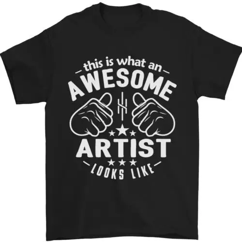 Sottobicchiere Quadrato 9x9 Cm Con Scritta 'This Is What An Awesome Artista Looks Like' - Regalo Simpatico Per Artisti
