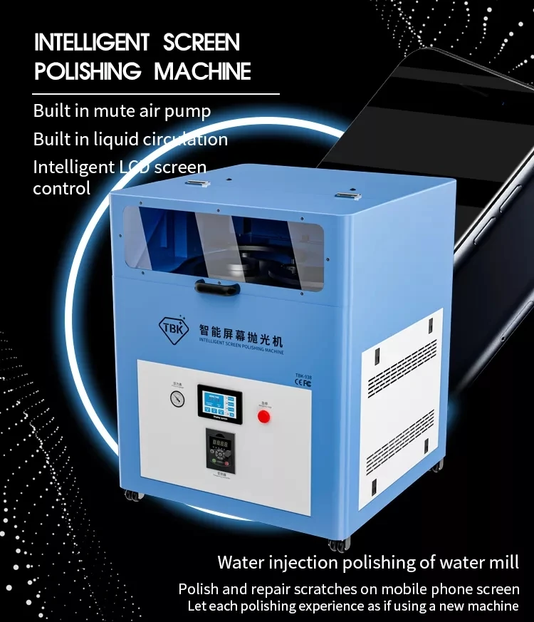 

TBK938M 1000W Automatic Polishing Machine Mobile For Phone Watch LCD Screen Scratch Repair Grinder Mill Screen Polishing Tool