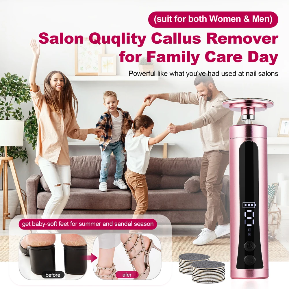 Electric Foot Callus Remover USB Charge Foot Dead Skin Electric Eliminator Heel Cracked Dead Skin Scrubber Polisher Grinder Tool