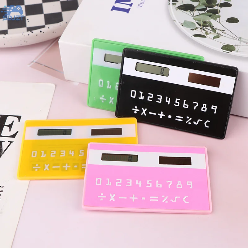 Solar 8 Digit Calculator Student Mini Calculator Portable Slim Calculator Stationery Math Toys School Electronics Calculator - 4