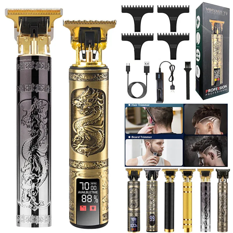 Hot Sale Low Price Professional Cordless Waterproof Barber Man Beard Full Set Hair Clipper Trimmer Shaver Cut Cutter Machine