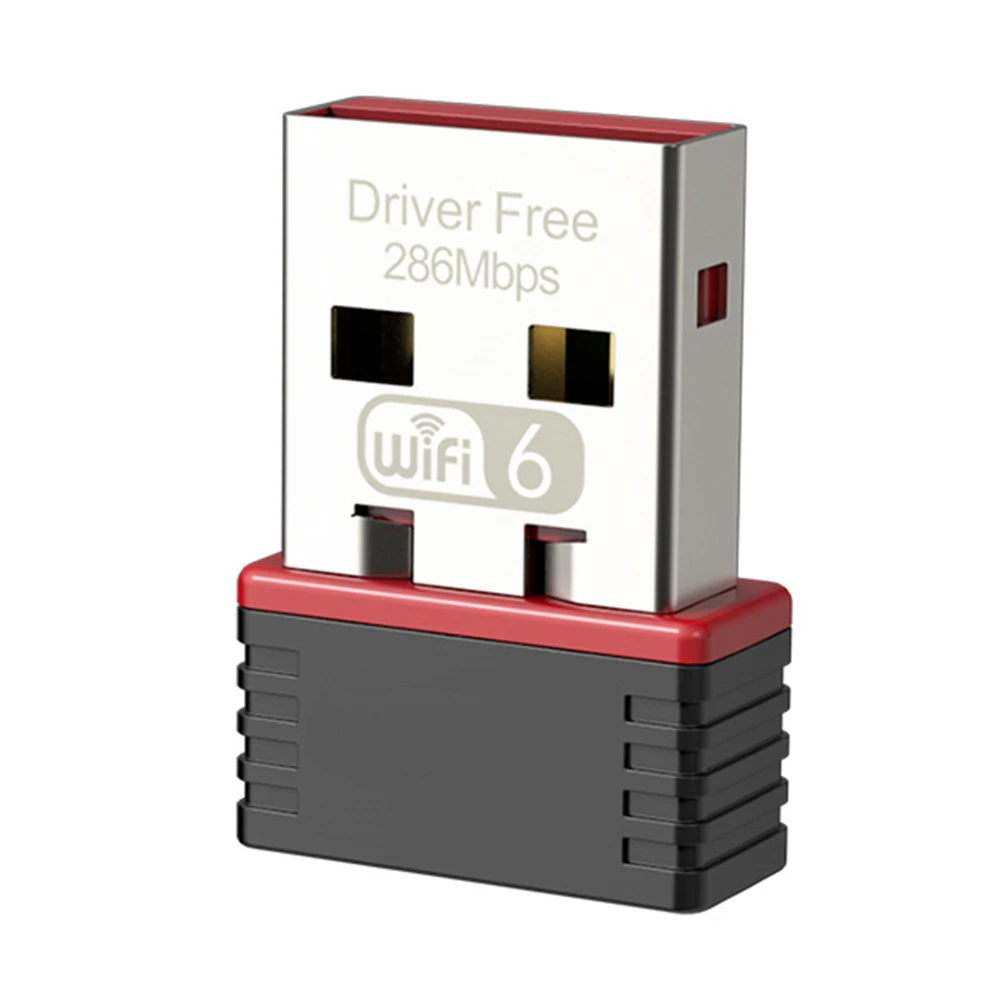 데스크탑 컴퓨터용 USB 네트워크 어댑터 드라이버 프리 와이파이 어댑터, AX 프로토콜 무선 네트워크 카드, 고속 USB, 2.4GHz