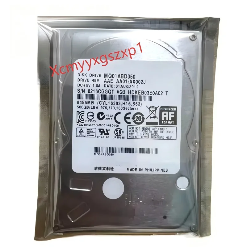 Toshiba 500GB MQ01ABD050 5400RPM 8MB SATA 3Gb/s 2.5인치 노트북 HDD 내장 하드 디스크 드라이브에 사용되는 1개