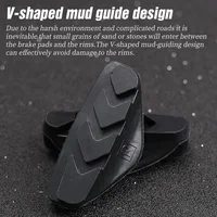 LEBYCLE vélo de route cyclisme freinage c-plaquettes de frein blocs supports chaussures en caoutchouc durables 50mm plaquettes d'étrier 4