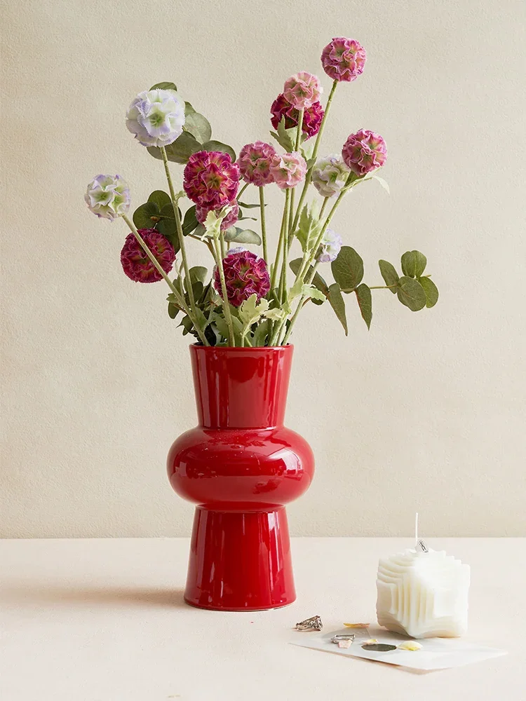 European Dazzle Porcelain Dice Vase Hydroponic Vase Flower Arrangement Living Room Porch Decoration Flower Container Decoration 5