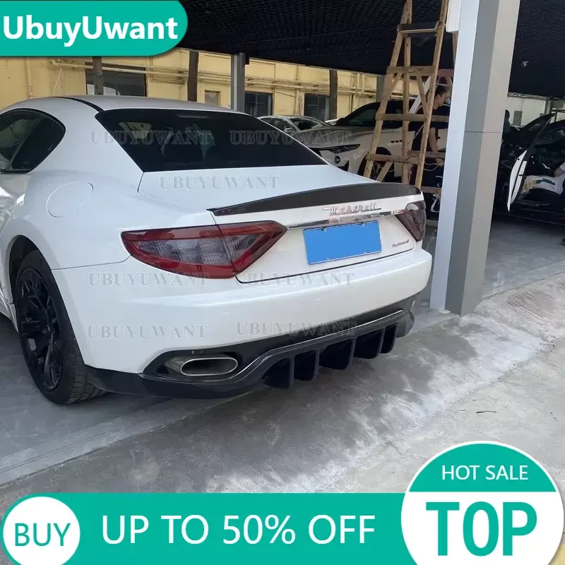 

For Maserati GranTurismo GT and GTS 2Door Flat Trunk 2007-2017 (Not For F1) Carbon Spoiler Wing Trunk Lip Boot Cover Car Styling