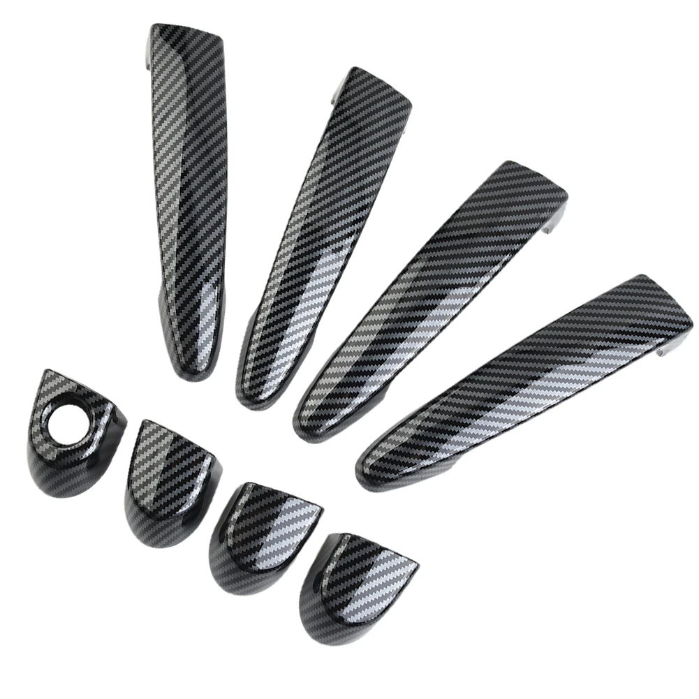 

Car Covers Trims ABS Plastic Black Comfortable Door Handle Easy To Install Quality ABS Replacement Parts Brand New