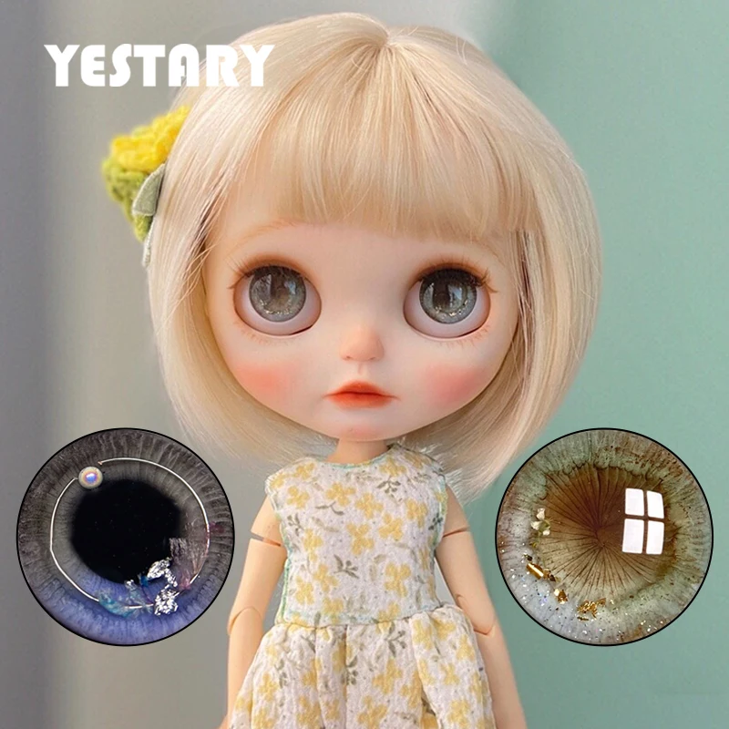 

Глаза YESTARY Blythe для игрушек, аксессуары для кукол BJD, магнитные детали для глаз, рукоделие, высушенный цветок, капельный клей, детали для глаз