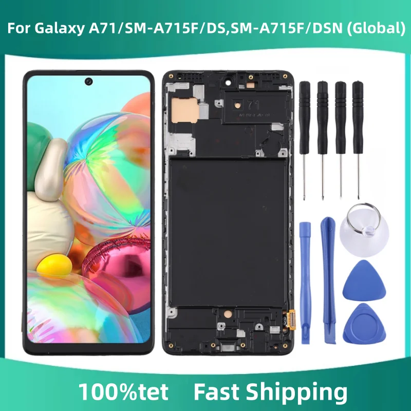 

ORIGINAL A71 LCD For Galaxy A71/SM-A715F/DS,SM-A715F/DSN (Global);SM-A715F/DSM LCD Display&Frame Touch Screen Digitizer