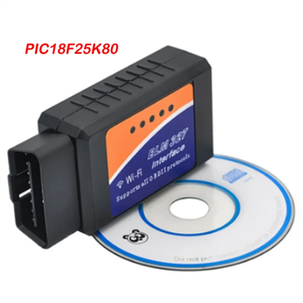OBD2 Scanner ELM327 Mini V2.1 Bluetooth Detector OBD Dual Mode 5.1 Bluetooth Car Malfunction Detector And LM327 WIFI V1.5 PIC18F25K80 Chip