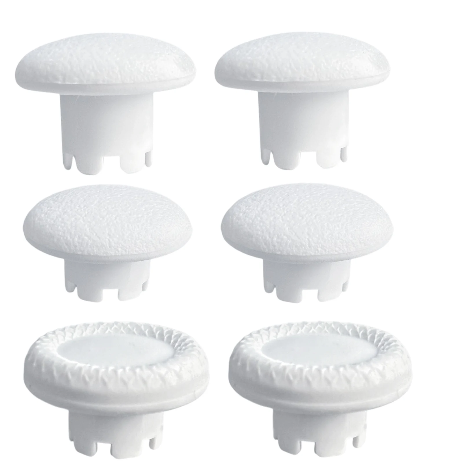 White High and Low Anti-slip Grip Adjustable Joysticks Interchangeable Thumbstick for PS4/PS5/PS5 Dual Sense  Edge Controller - 2