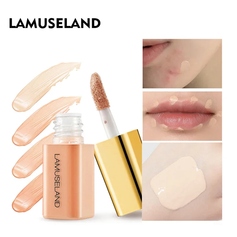Concealer Corrector Foundation Cream Cover Acne Spots Dark Circles Moisturizing Base Cosmetic 4 Colors sponge head concealer,liquid concealer,waterproof concealer,makeup concealer,face concealer pen,concealer powder,concealer palette,concealer foundation cream,face concealer